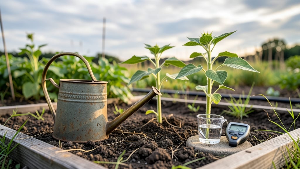 How Often to Water Sunflower Seedlings: Finger Test Trick for Perfect Moisture