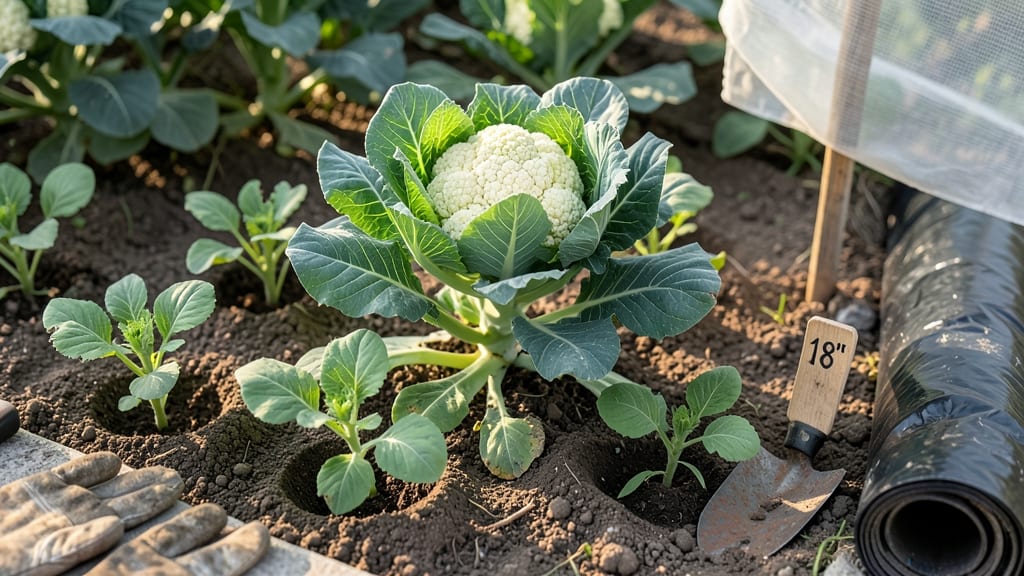 Spacing Cauliflower Plants: Optimal Distance for Bushy Heads & Pest-Free Growth