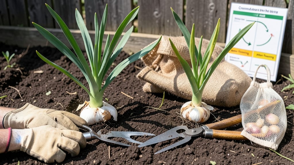 Do You Harvest Garlic Before or After It Flowers: Exact Timing for Maximum Bulb Size