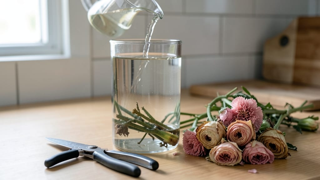 Bring Flowers Back to Life: Trim, Soak, and Revive Wilted Stems in 10 Minutes