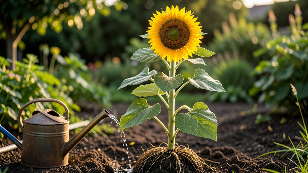 Water for Sunflowers: Deep Soak Secrets for Towering Growth Without Wilting