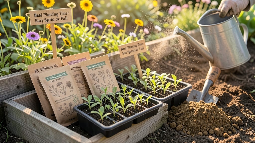 When to Plant Wildflowers in NC: Frost-Date Calendar by USDA Zone